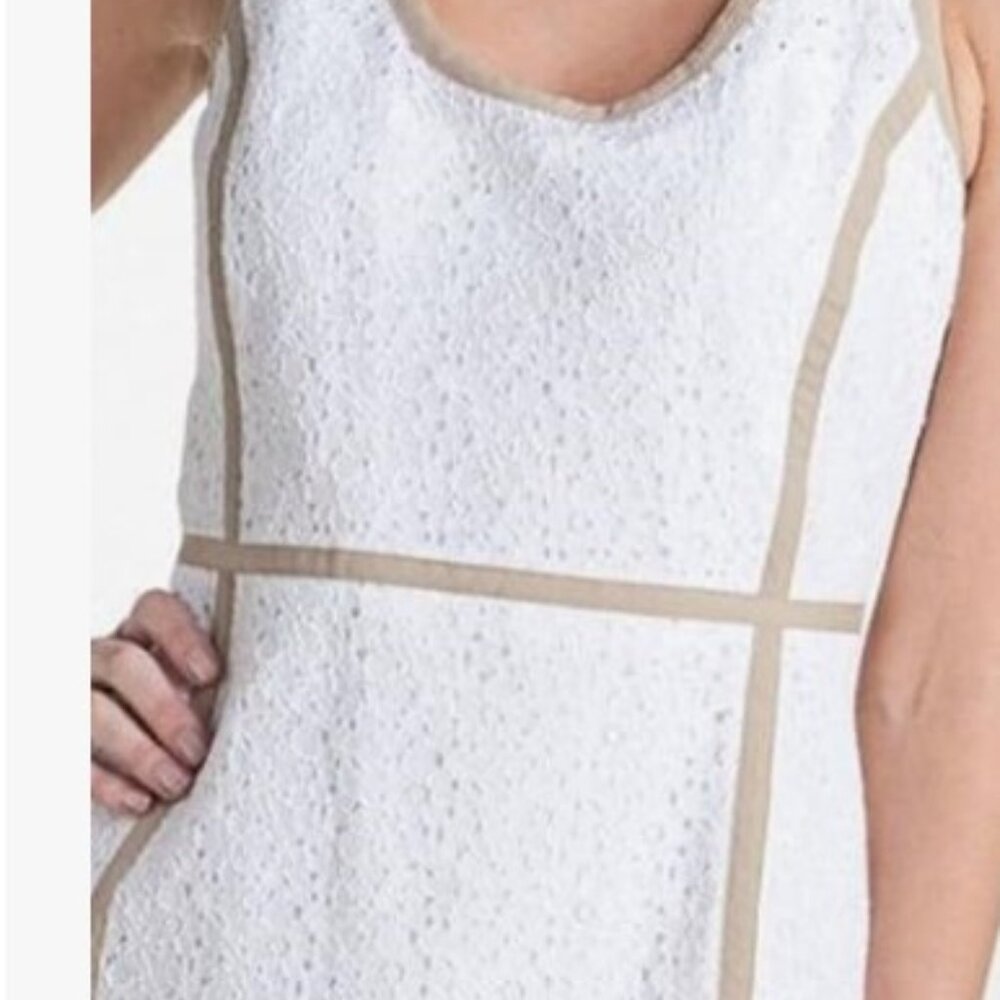 Michael Kors Sleeveless Lace Sheath Dress Size 4P - Picture 4 of 14